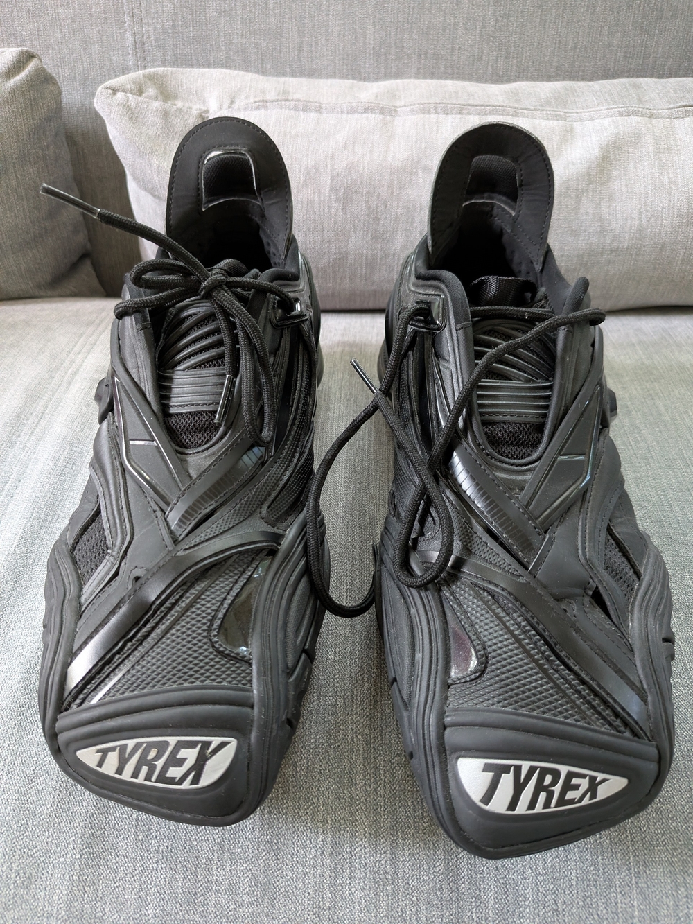 Balenciaga Black Sculptural Runner Sneaker